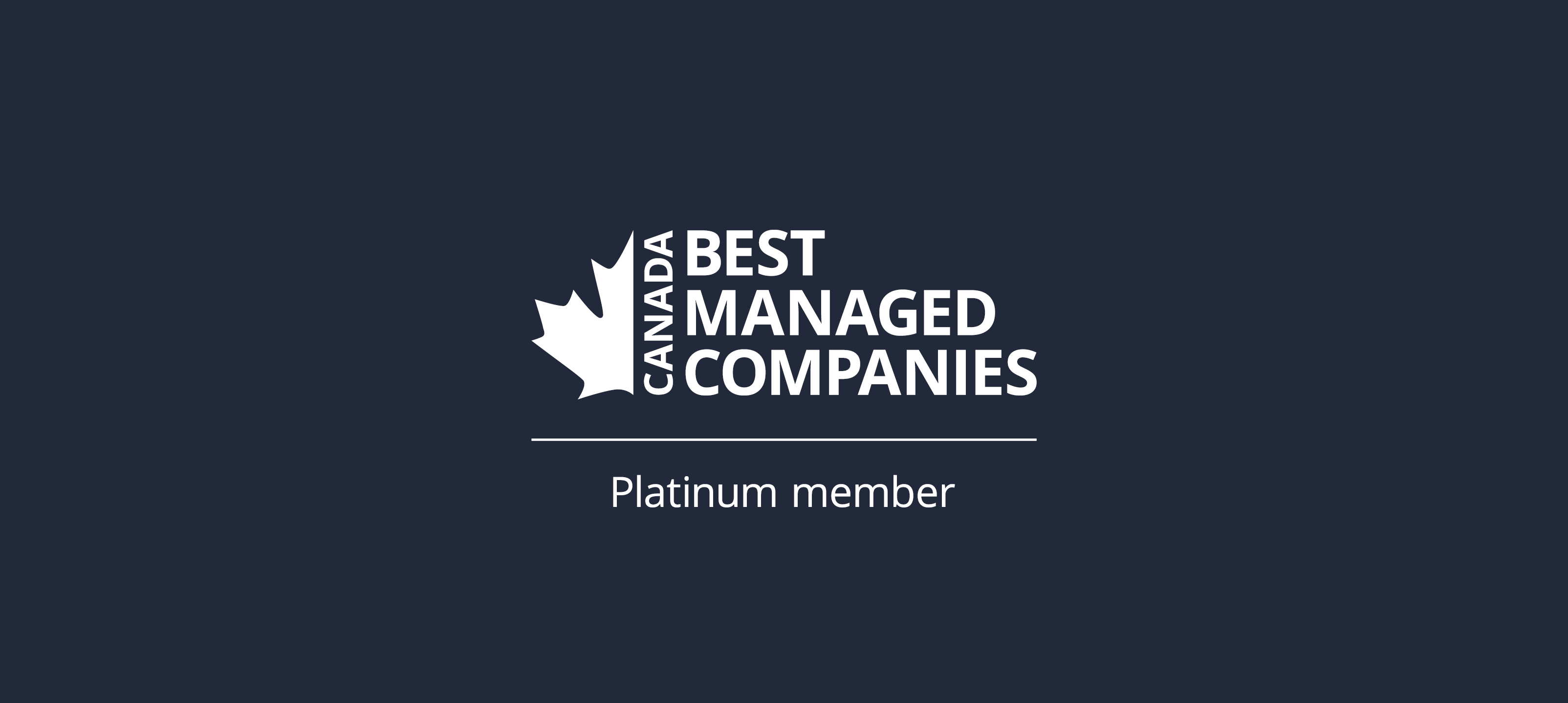 Canada Best Managed Companies Platimum Member Seal